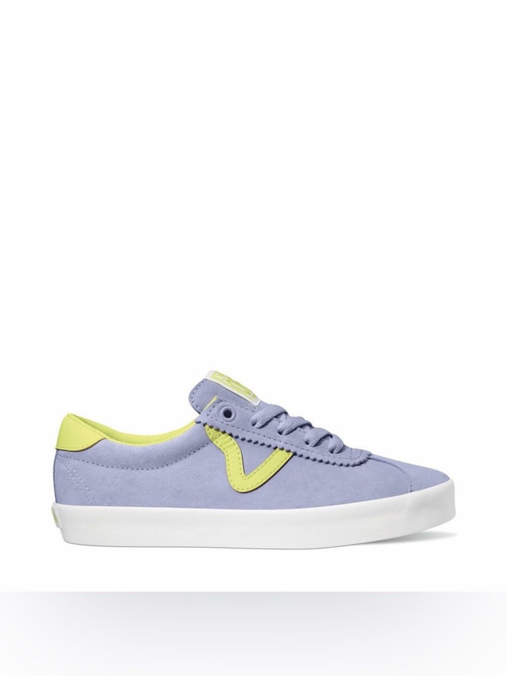 Vans Lavender and Yellow Low-Top Sneakers